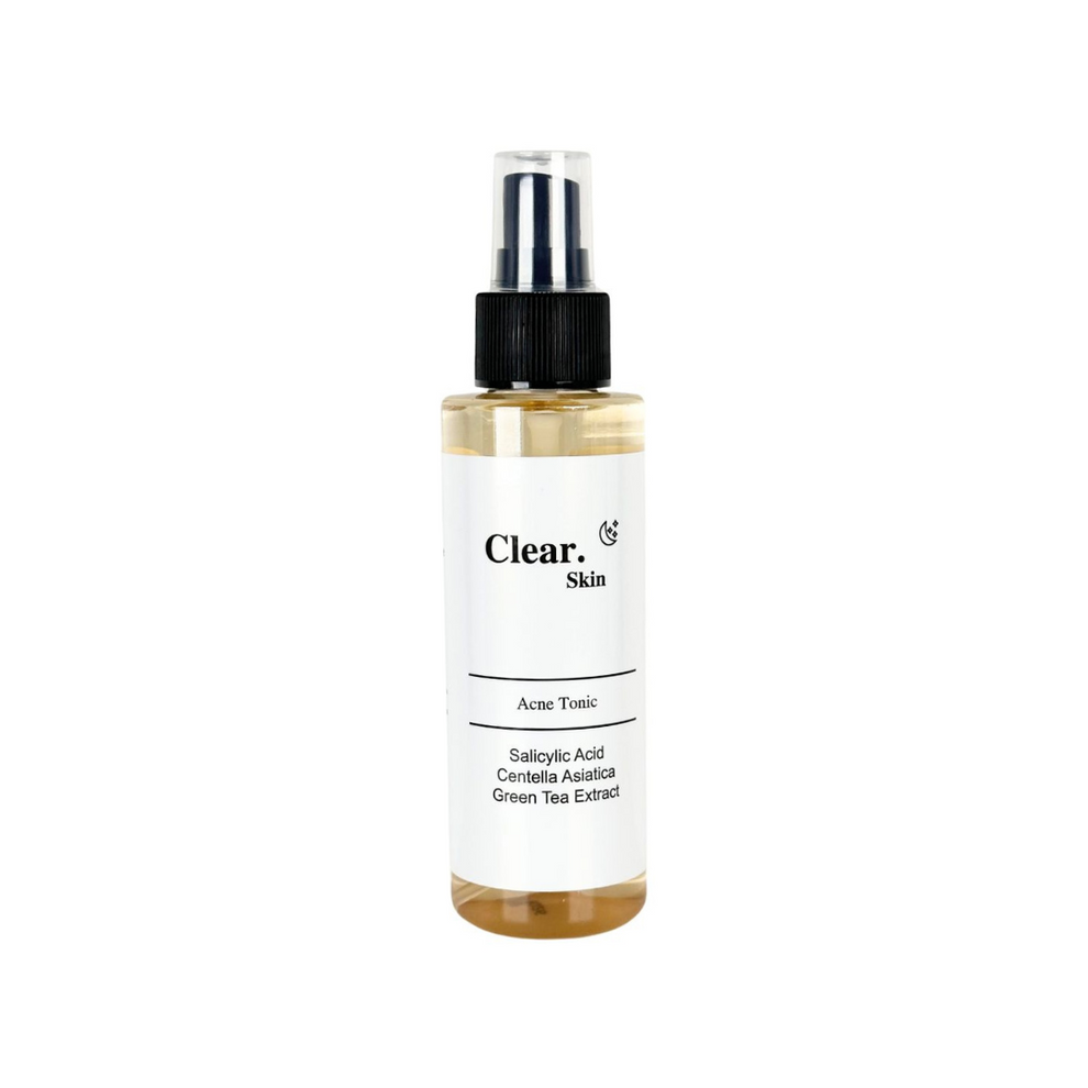 Clear. Skin Acne Tonic spray bottle – plain white background product shot