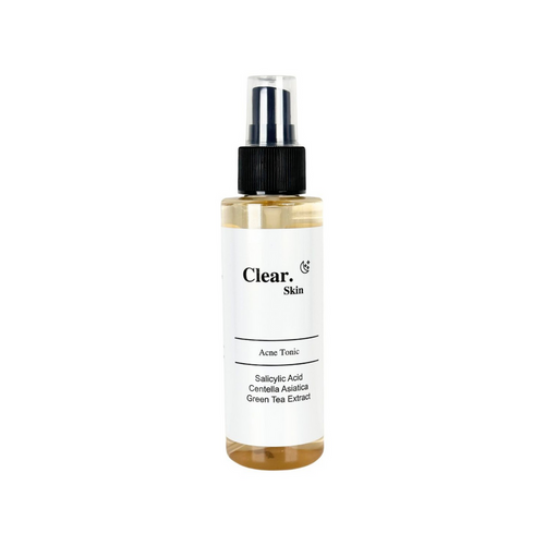 Clear. Skin Acne Tonic spray bottle – plain white background product shot