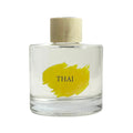 THAI Reed Diffuser 200ml glass bottle with yellow brush stroke label