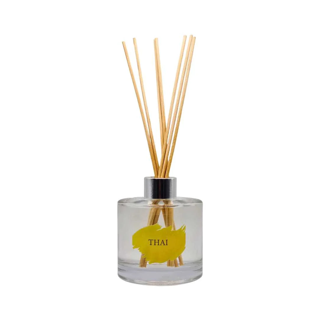 THAI Reed Diffuser 200ml with natural reed sticks in glass bottle